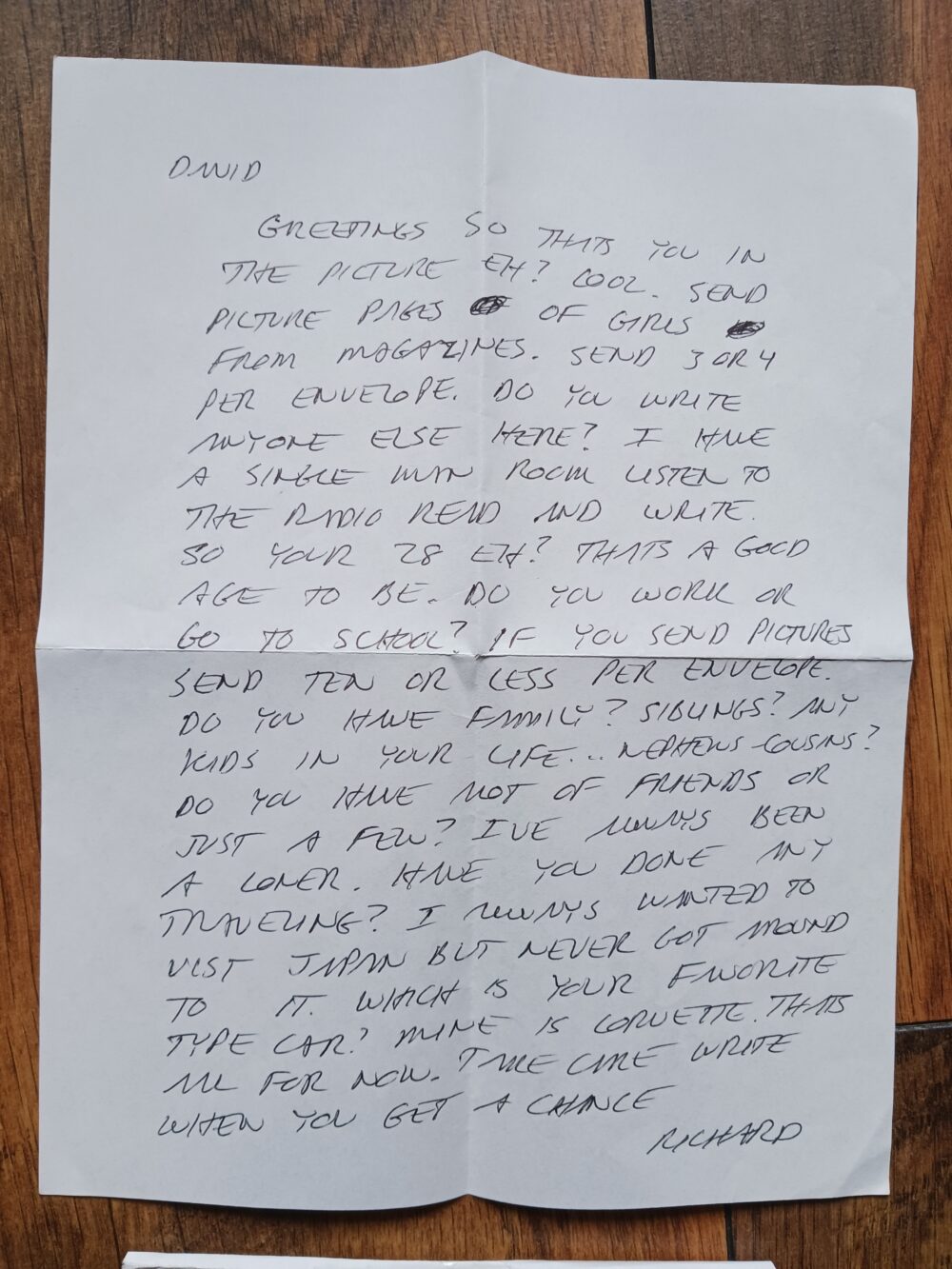 Richard Ramirez : Letter