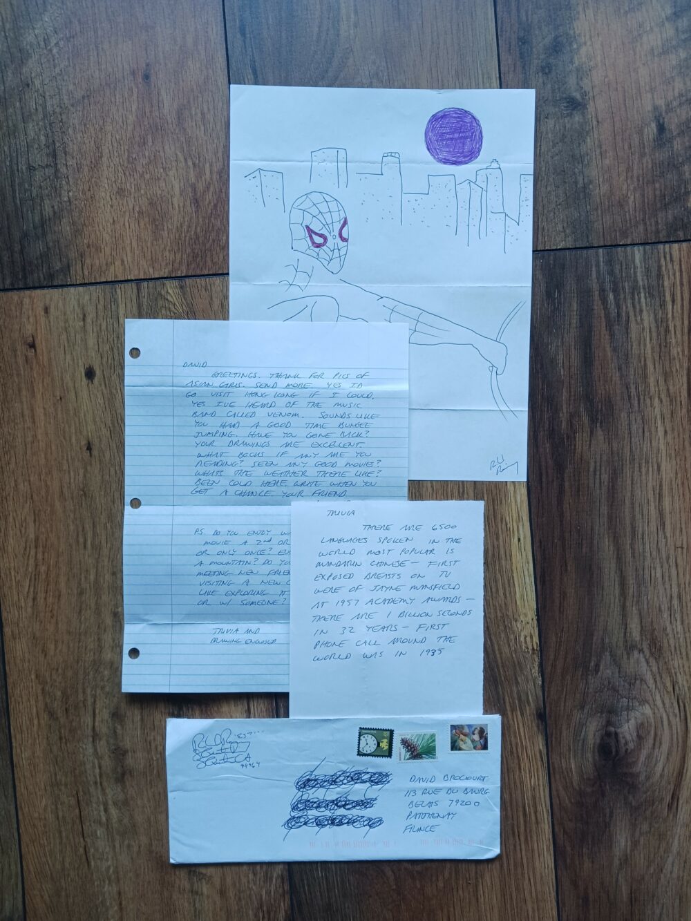 Richard Ramirez : Lettre et dessin