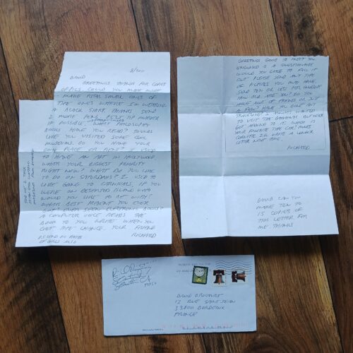 Richard Ramirez : Lettre et note