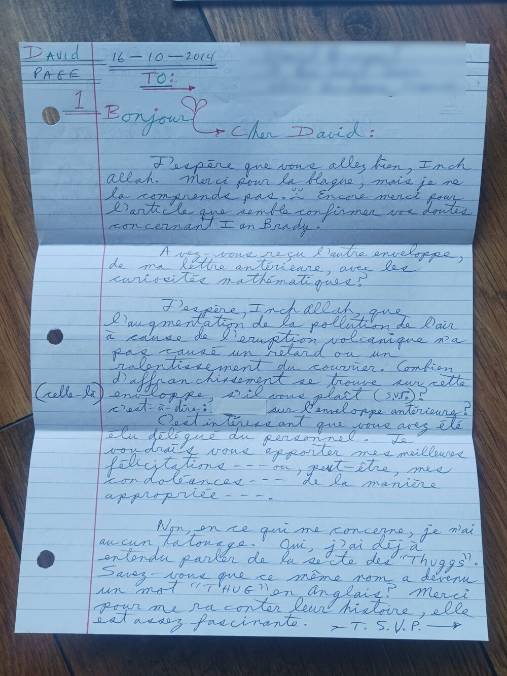1000070037 Patrick Wayne Kearney : Letter