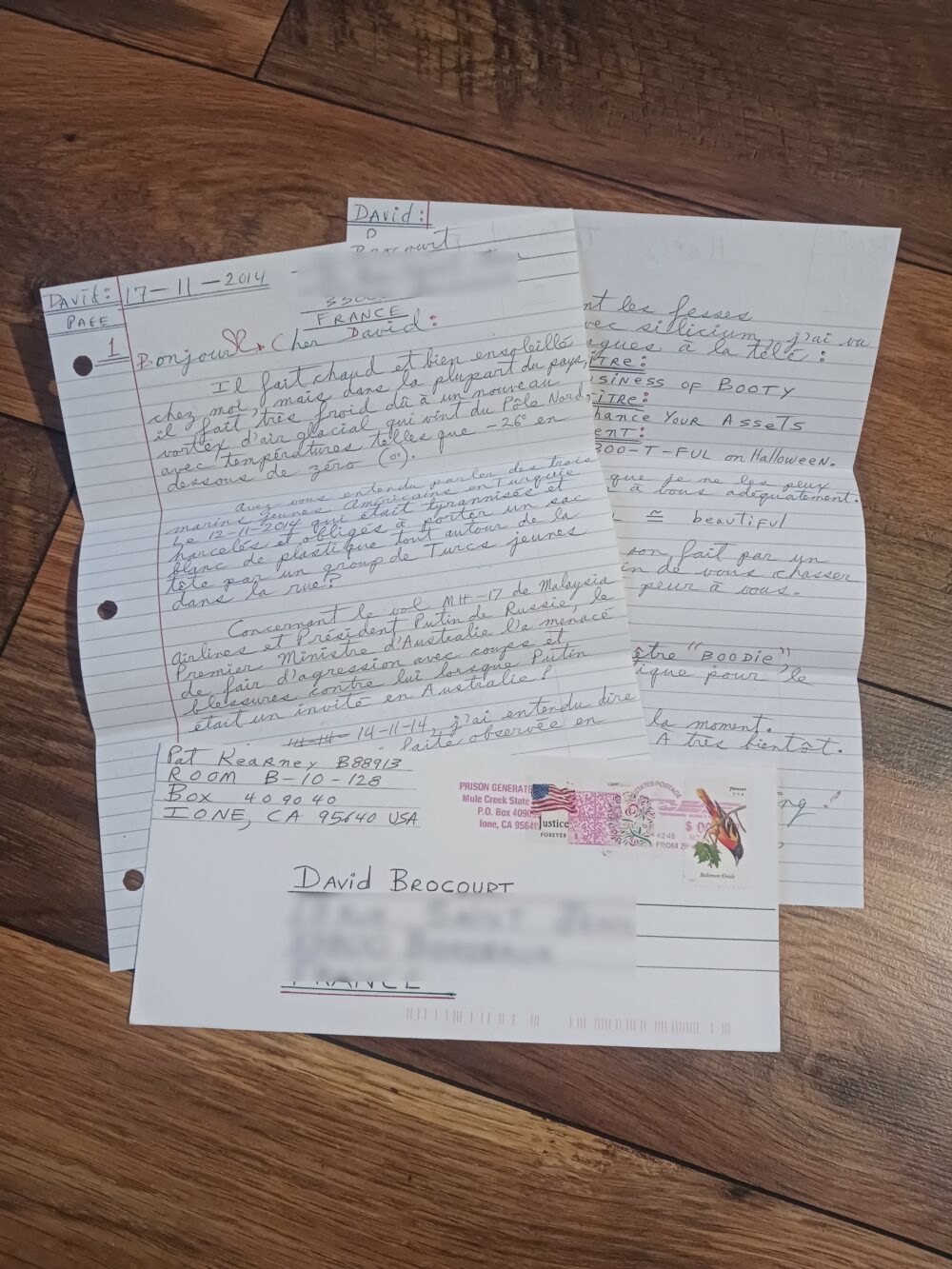 Patrick Wayne Kearney : Letter